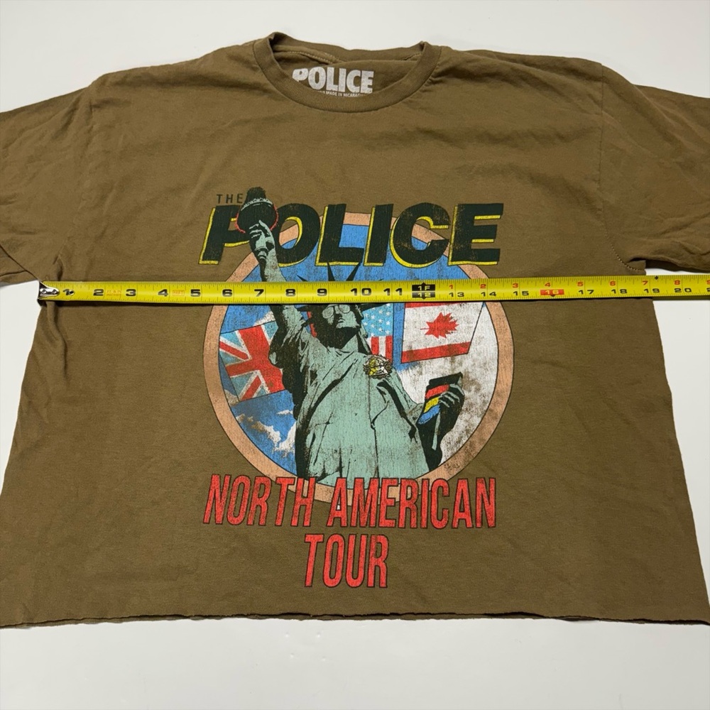 The Police North American Tour Cropped Graphic Tee - Band Tee - NWOT - Picture 7 of 10
